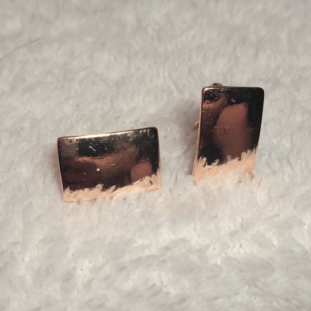☆ Pair of Rose Gold Toned Earrings ☆ Brand New, never worn ☆ lightweight ☆ chic